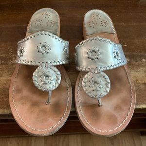 Jack Rogers 8.5 (Wide) Silver